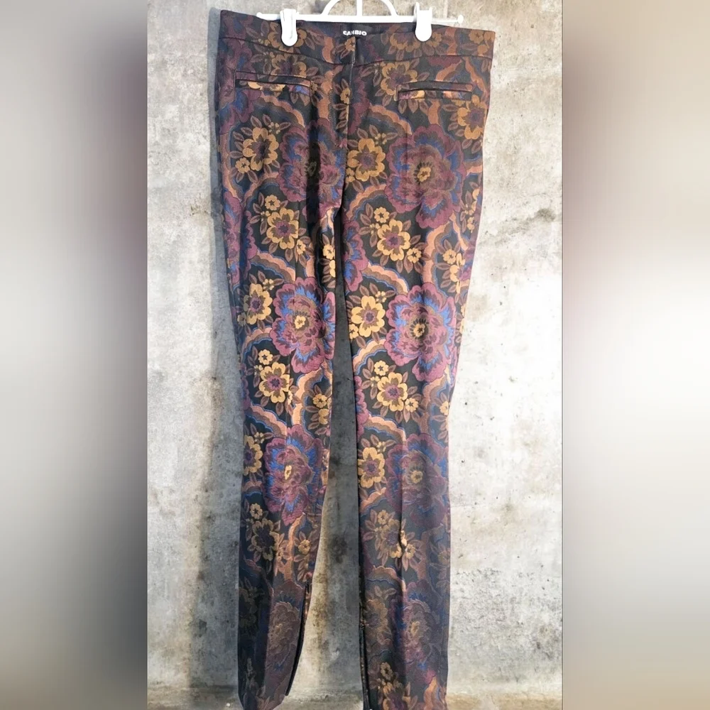 Stylish Brocade Print Pants - Picture 2 of 13